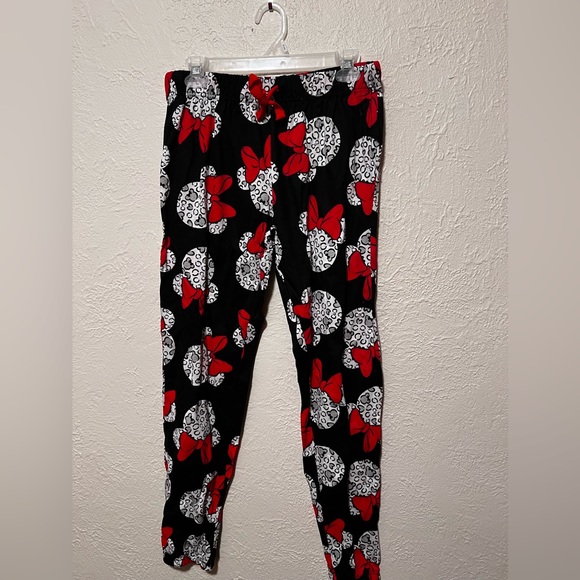 M Disney Minnie Mouse Pajamas Set hearts bows jogger pants top loungewear NEW - Picture 3 of 5